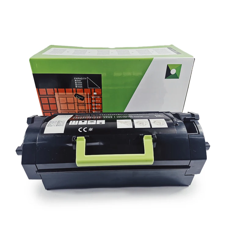 Черные картриджи с тонером для Lexmark MX710/MX711/MX810/MX811/MX812 62D1000 выгодность 6000 страниц @ 5%