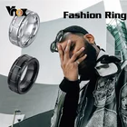 Обручальное кольцо Vnox из карбида вольфрама для мужчин, матовое черное металлическое кольцо против царапин, классическое повседневное жесткое мужское кольцо 7 8 9 10 11 12