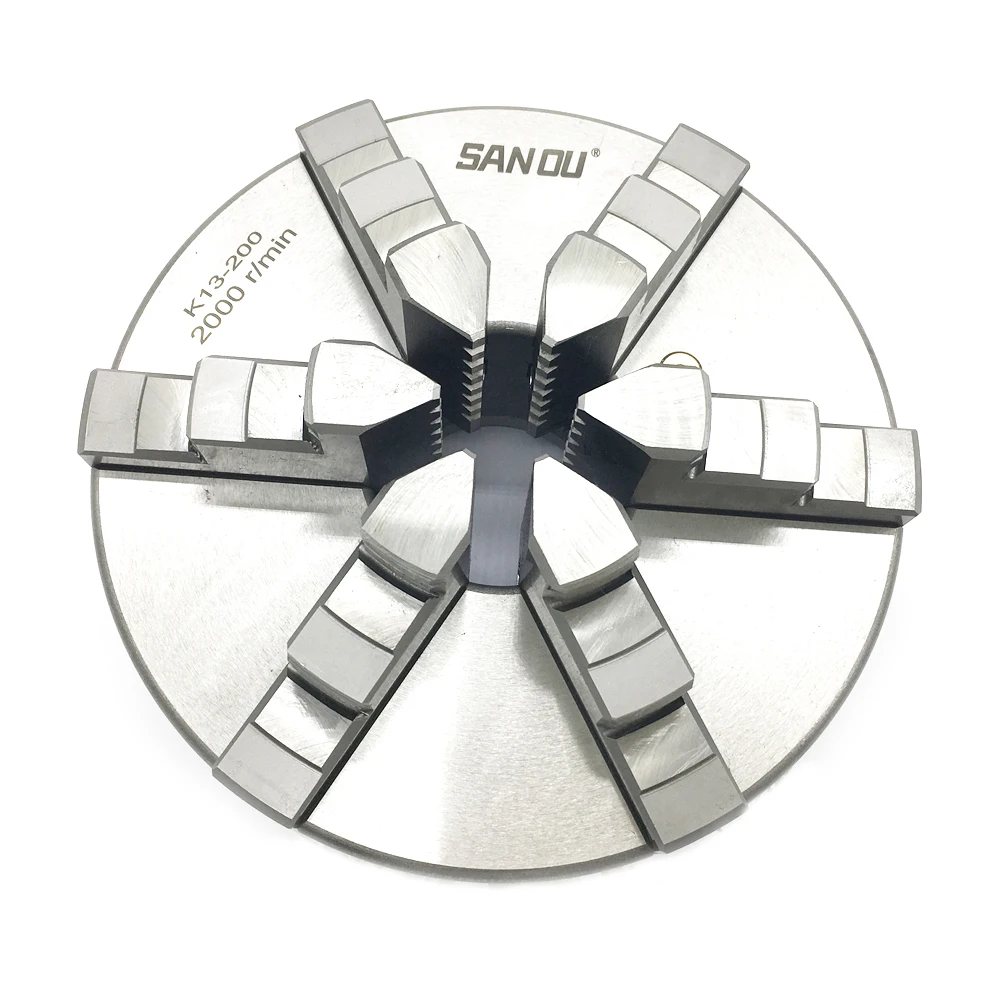 SANOU K13 200 мм 8 дюймов 6 челюстей самоцентрирующийся токарный патрон закаленный