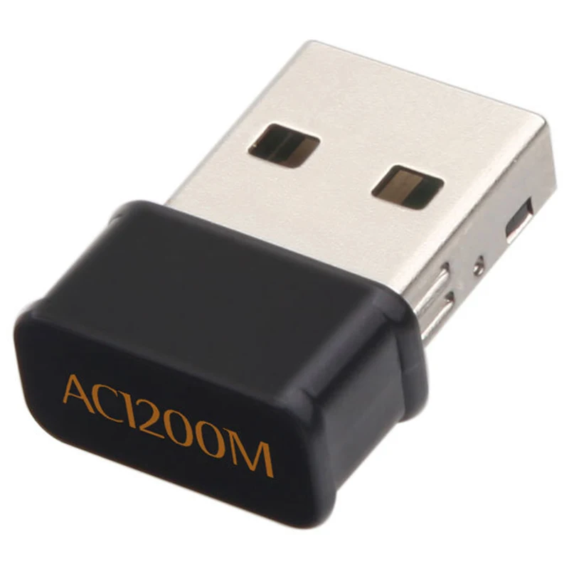 

Мини USB WiFi адаптер 802.11AC Dongle сетевая карта 1200 Мбит/с 2,4G & 5G двухдиапазонный беспроводной Wifi приемник для ноутбука