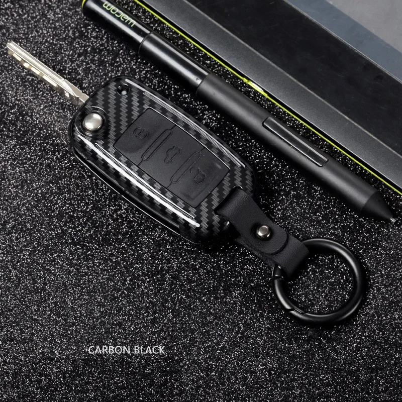 Автомобильные аксессуары из АБС-углеродного волокна чехол для ключей Volkswagen polo