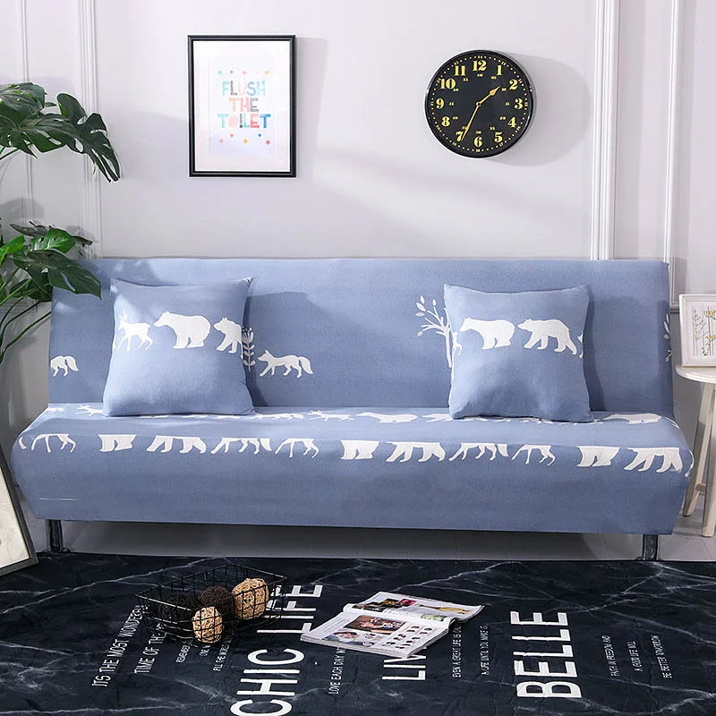 Чехол для дивана кровати эластичный растягивающийся Складывающийся без