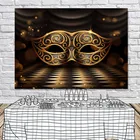 Виниловый фон для фотосъемки с изображением карнавала фотографий золотой маски 7x5 футов