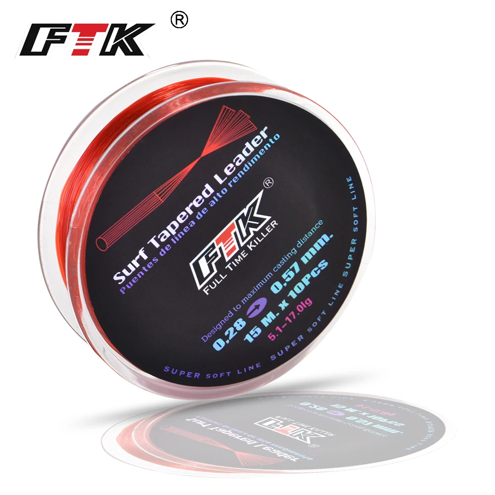 

Hilo de pesca FTK de colada para Surf en agua salada, 5*15 /10*15 4,4-17 hilo de Nylon