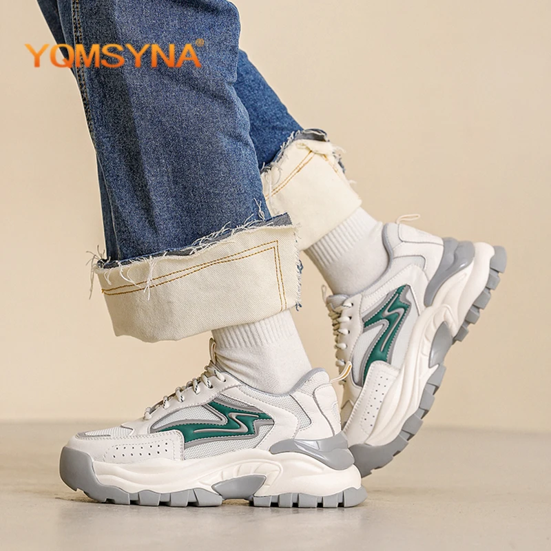 

Кроссовки YQMSYNA женские спортивные, удобные дышащие сникерсы с внутренним усилением цвета, W36