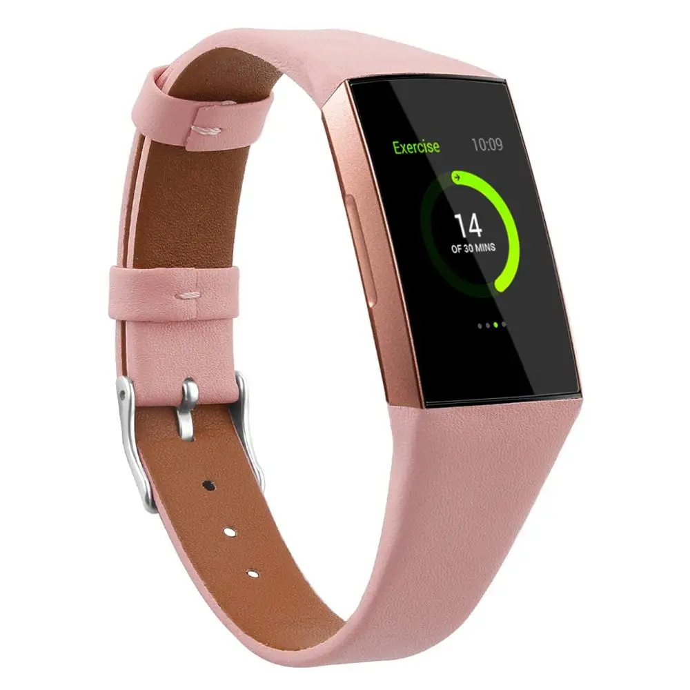 Ремешок из натуральной кожи L/S для Fitbit Charge 4 Band сменный Браслет смарт браслета