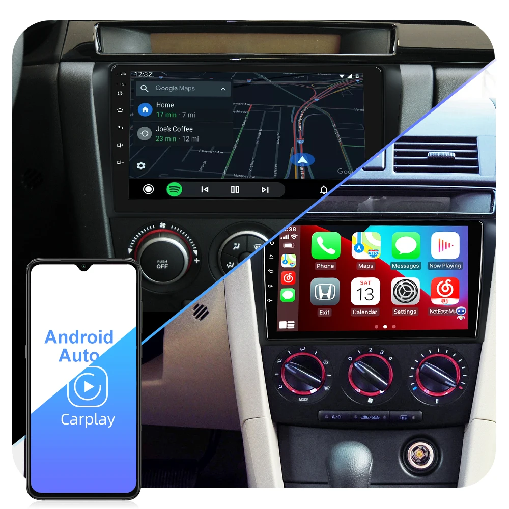 Автомагнитола ISUDAR T72 QLED Android 10 для MAZDA 3 2004 2005 2006 GPS навигация Автомобильный