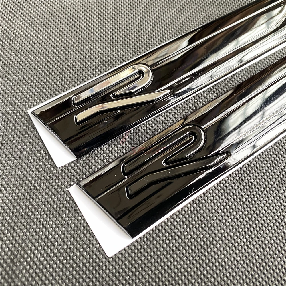 

New R Line Logo Tape plastic Golss black car door side fender knife badge emblem sticker For Volkswagen Golf 8 Mk8 GTE GTD GTI