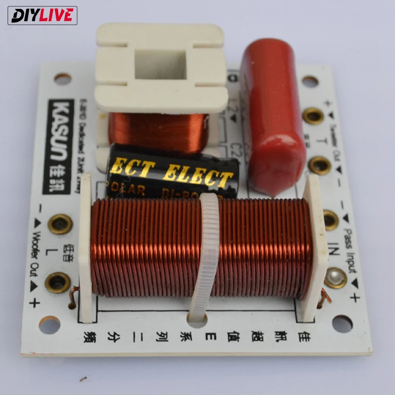 DIYLIVE KASUN E-201D 2-полосная 2-динамик (treeter + бас-гитара) HIFI динамик аудио Разделитель