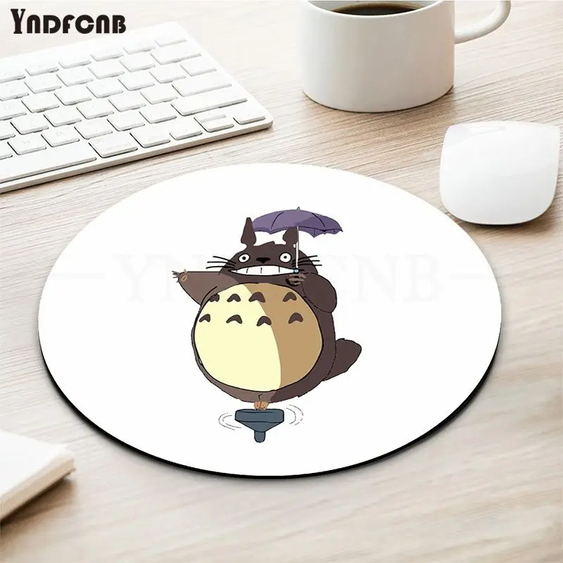 

YNDFCNB High Quality My Neighbour Totoro Anime Computer Gaming round Mousemats Anti-Slip Laptop PC Mice Pad Mat gaming Mousepad