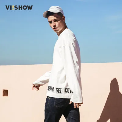 VIISHOW Новое поступление брендовая Футболка Мужская модная футболка с принтом Мужская футболка высокого качества эластичная мягкая удобная футболка для мужчин TC2548173 - Цвет: White