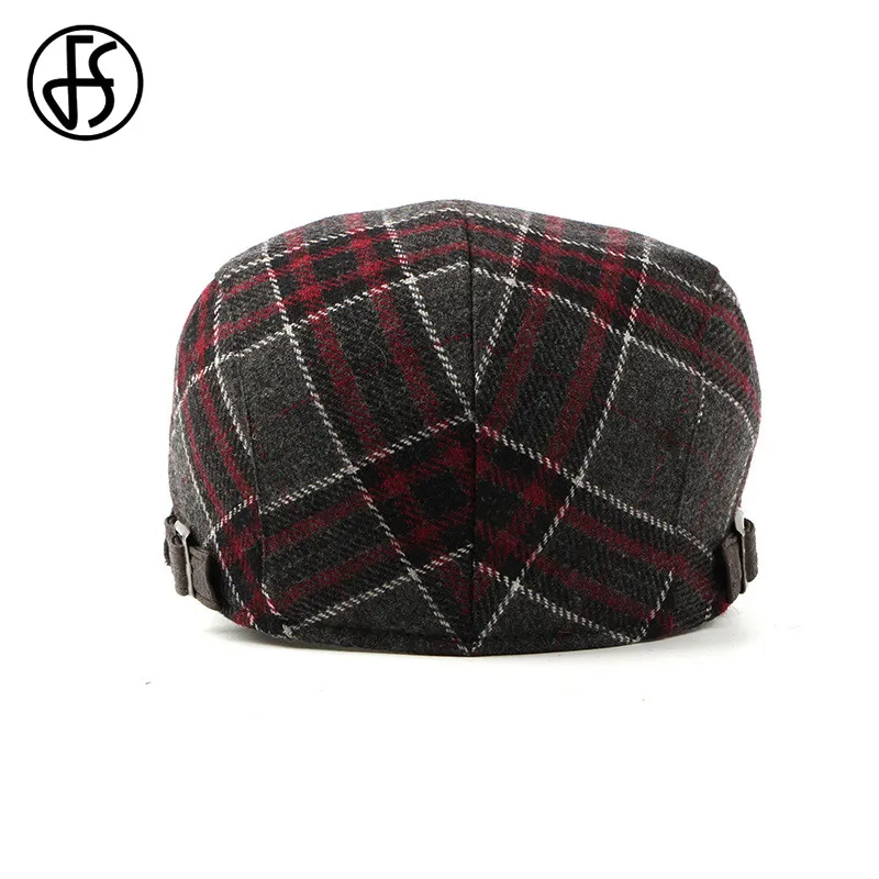 Кепка берет FS в клетку для мужчин и женщин хлопковая Классическая винтажная