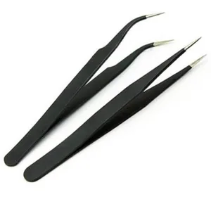 12 шт., антистатические щипцы для маникюра, из нержавеющей стали