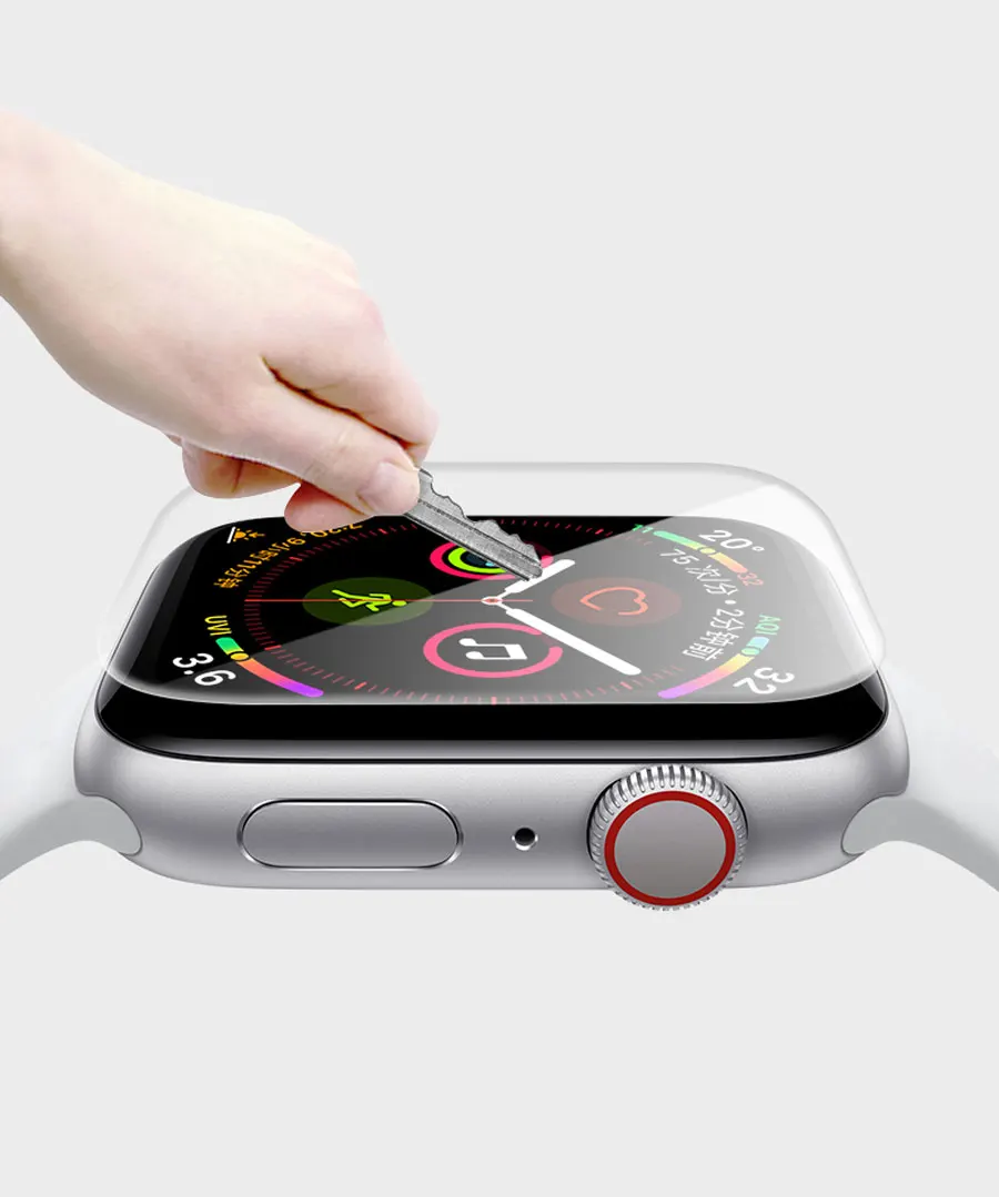 Ремешок для apple watch band 44 мм 40 мм correa iwatch band 42 мм 38 мм 10D HD защитная пленка для экрана apple watch 5 4 3 2 1
