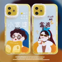 cartoon phone case for iphone 13 for iphone 13pro 13promax soft shockproof back cover water resistant camera protection cases