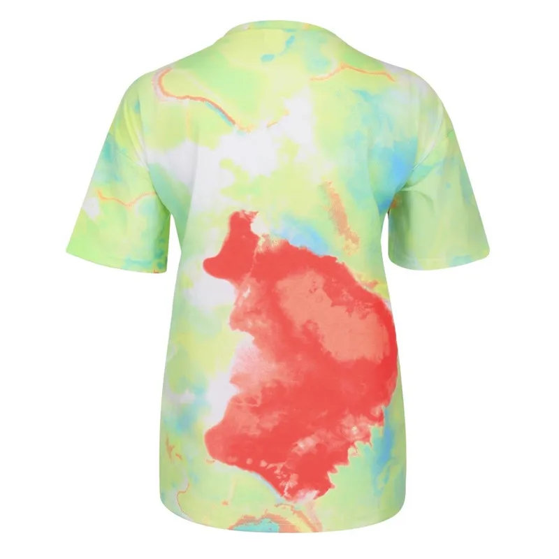 Футболка женская с принтом Tie Dye Модный летний топ в стиле Харадзюку | Женская