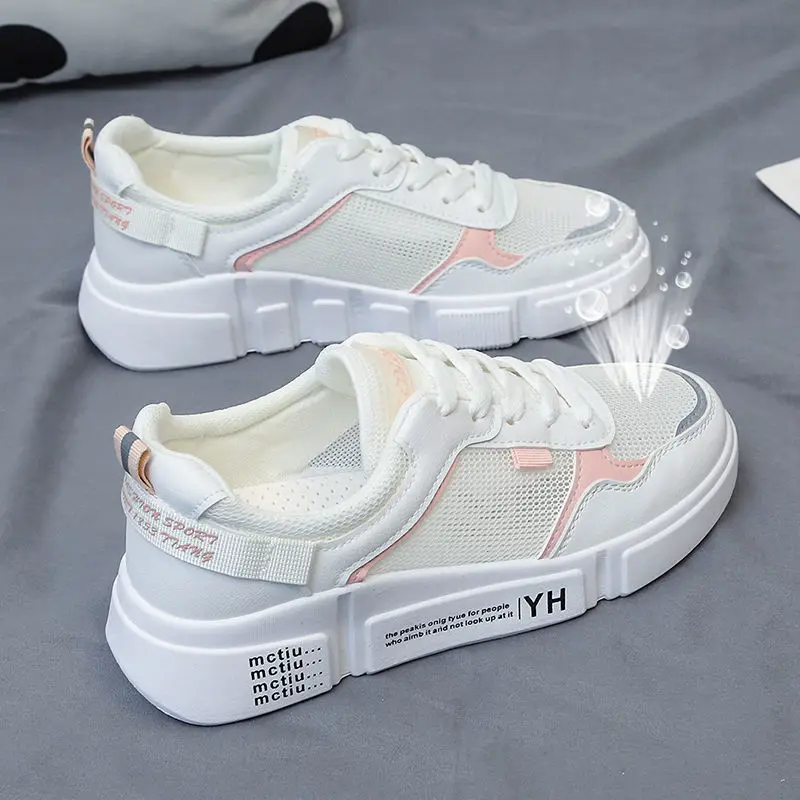 

QWEEK Running Comfortable Light Casual Women Sneaker 2012 New Low Cut Platform Breathable Mesh Outdoor Walking Female Sport Shoe