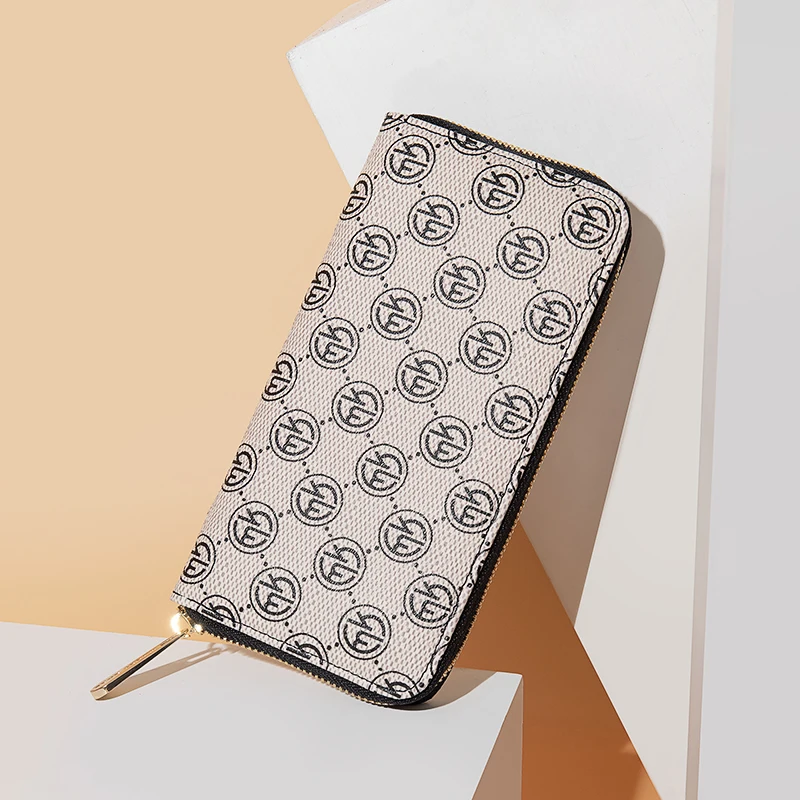 MARRY KORS, женские кожаные кошельки на молнии, бежевый карман для телефона, кошелек, держатель для карт, Женский Длинный кошелек, портмоне, держатель для карт, клатч