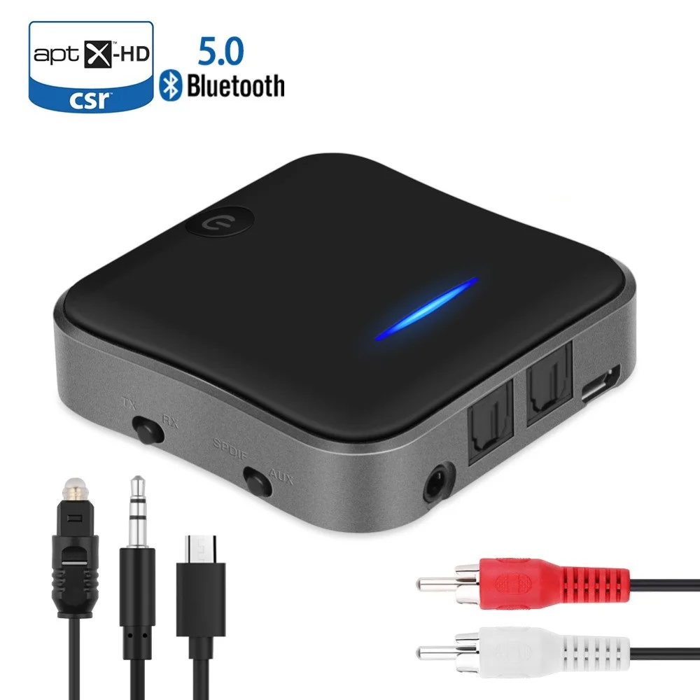 Bluetooth 5 0 передатчик CSR8675 приемник APTX HD LL Bt аудио Музыка беспроводной USB адаптер 3 мм