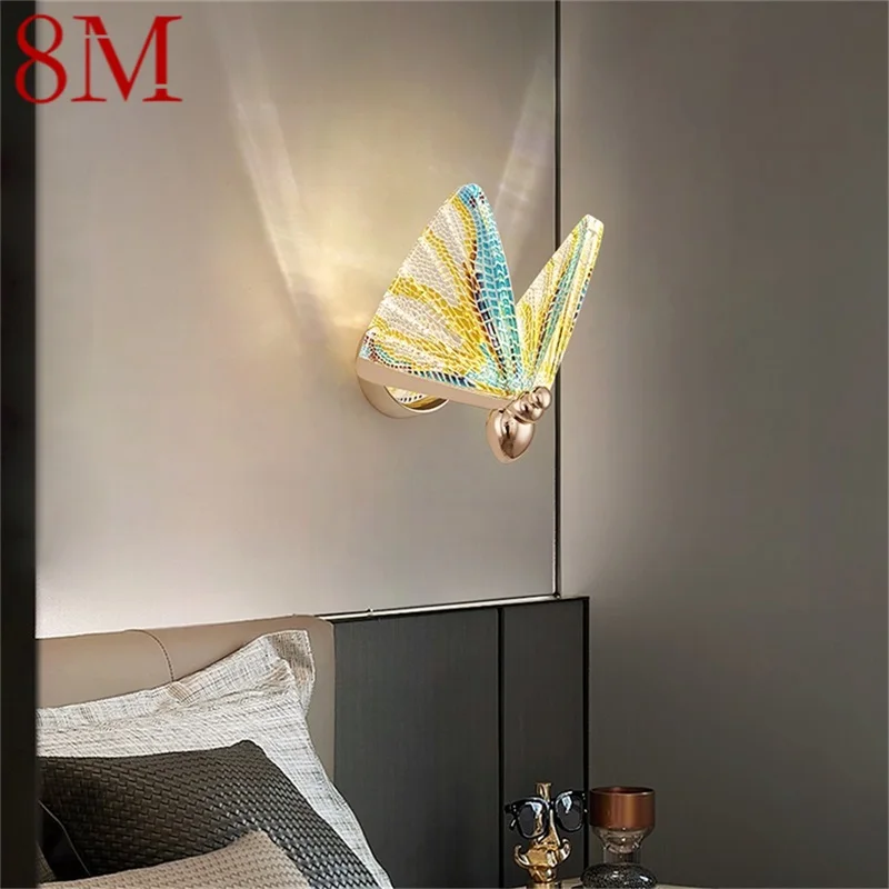 

8M Nordic Creative Butterfly Wall Lights Sconces Modern LED Lamps Fixtures for Home Decoration