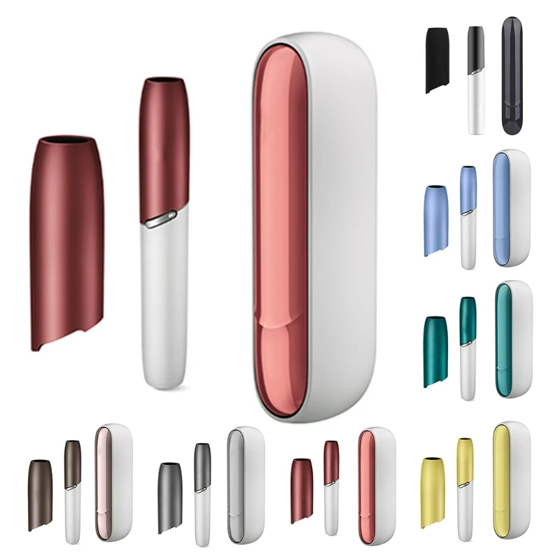 Крышка + Боковая для IQOS 3 Duo Цветной силиконовый чехол ПК боковая крышка верхняя