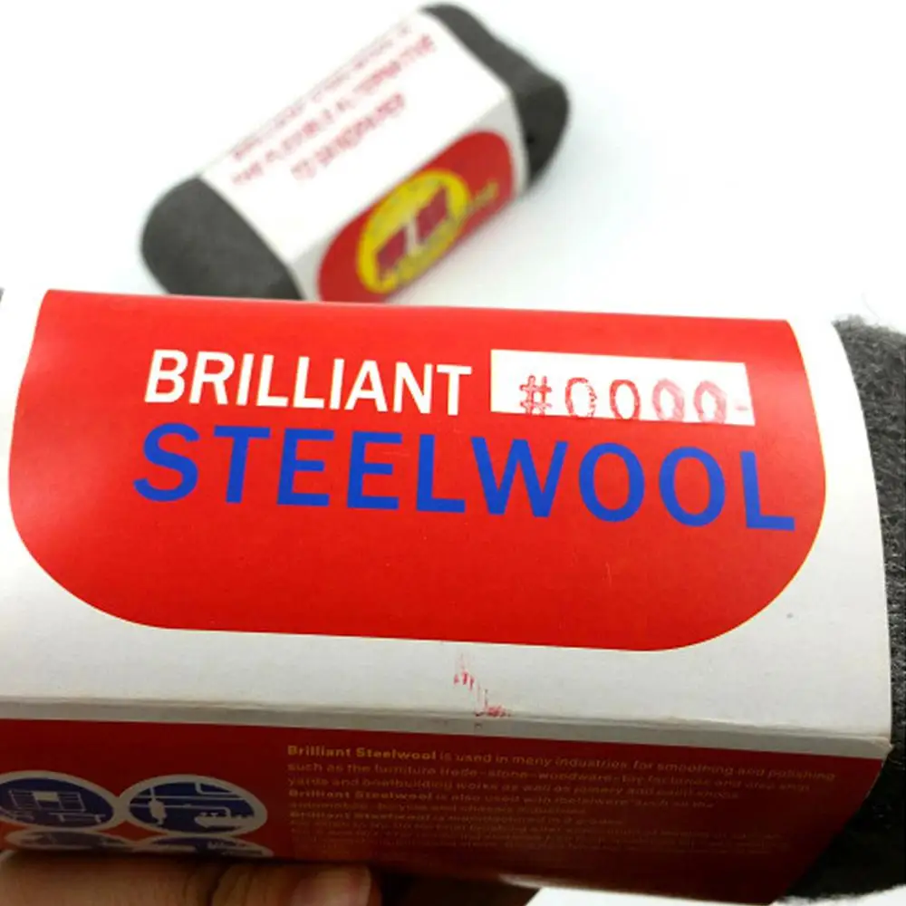 Горячая портативная стальная проволока из шерсти ранг 0000 3 м для удаления