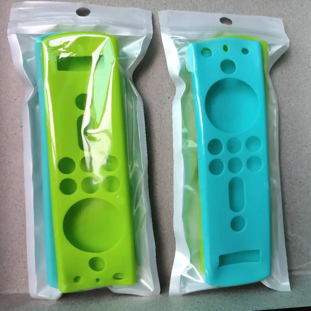 

Silicone practical protective case 2 PCs anti-slip lattice design accessories durable remote control cover for Fire TV stick S K