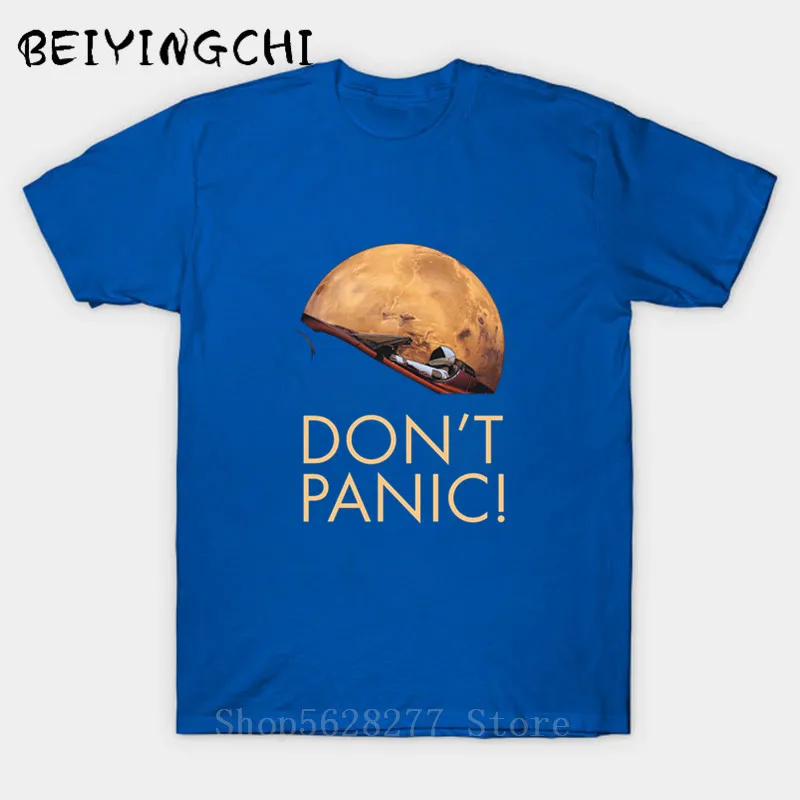 Новинка 2018 летняя футболка с изображением человек замечательный Марс SpaceX Starman не