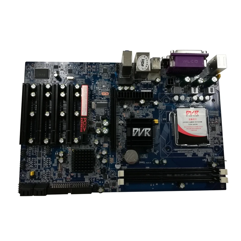 

G41 DVR Security Monitoring Motherboard LGA775 DDR3 5 PCI Slots Industrial Desktop Computer Motherboard