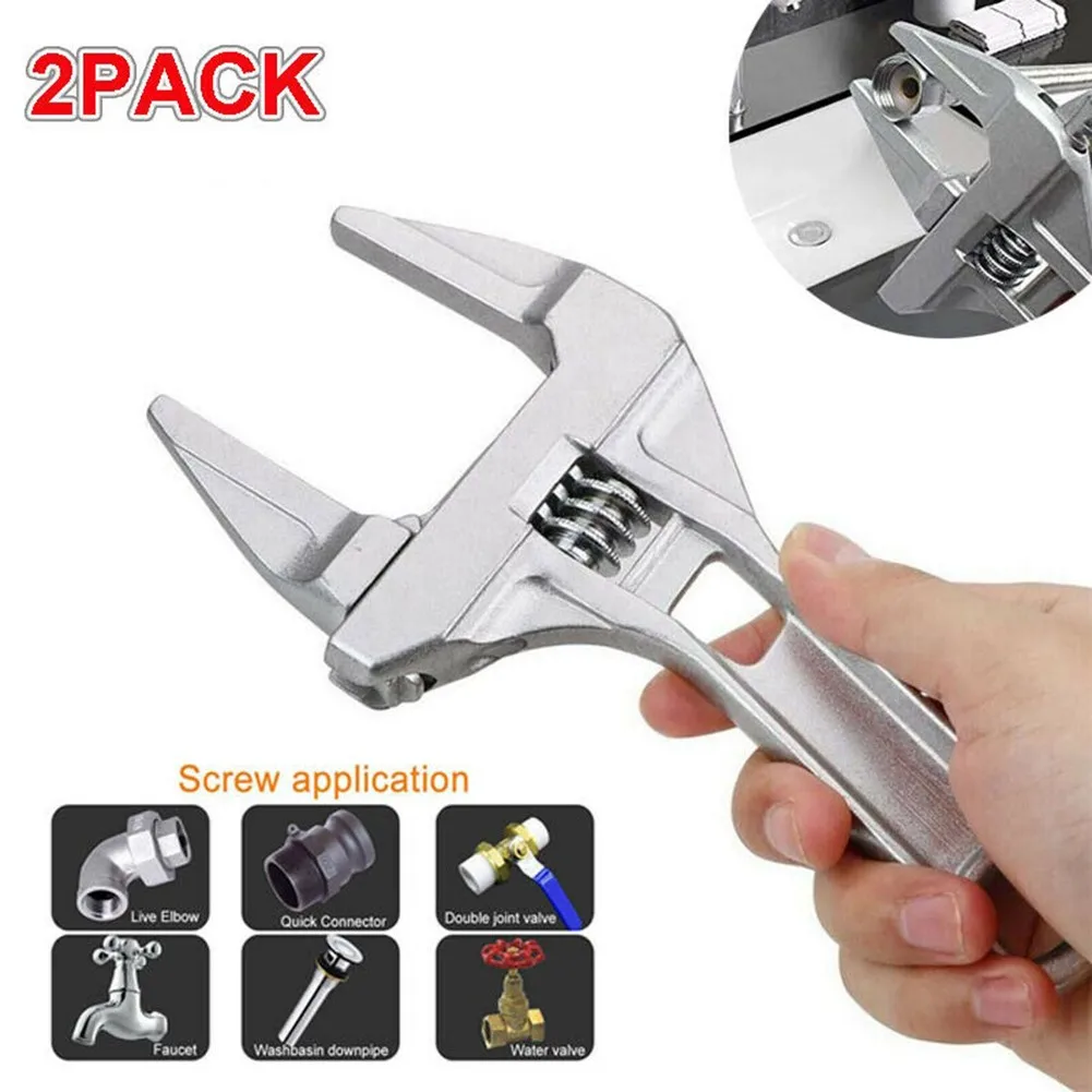 

200mm/ 7.87 Inch Spanner Wrench 2PCS 6-68mm Aluminum Alloy Bathroom Wrench