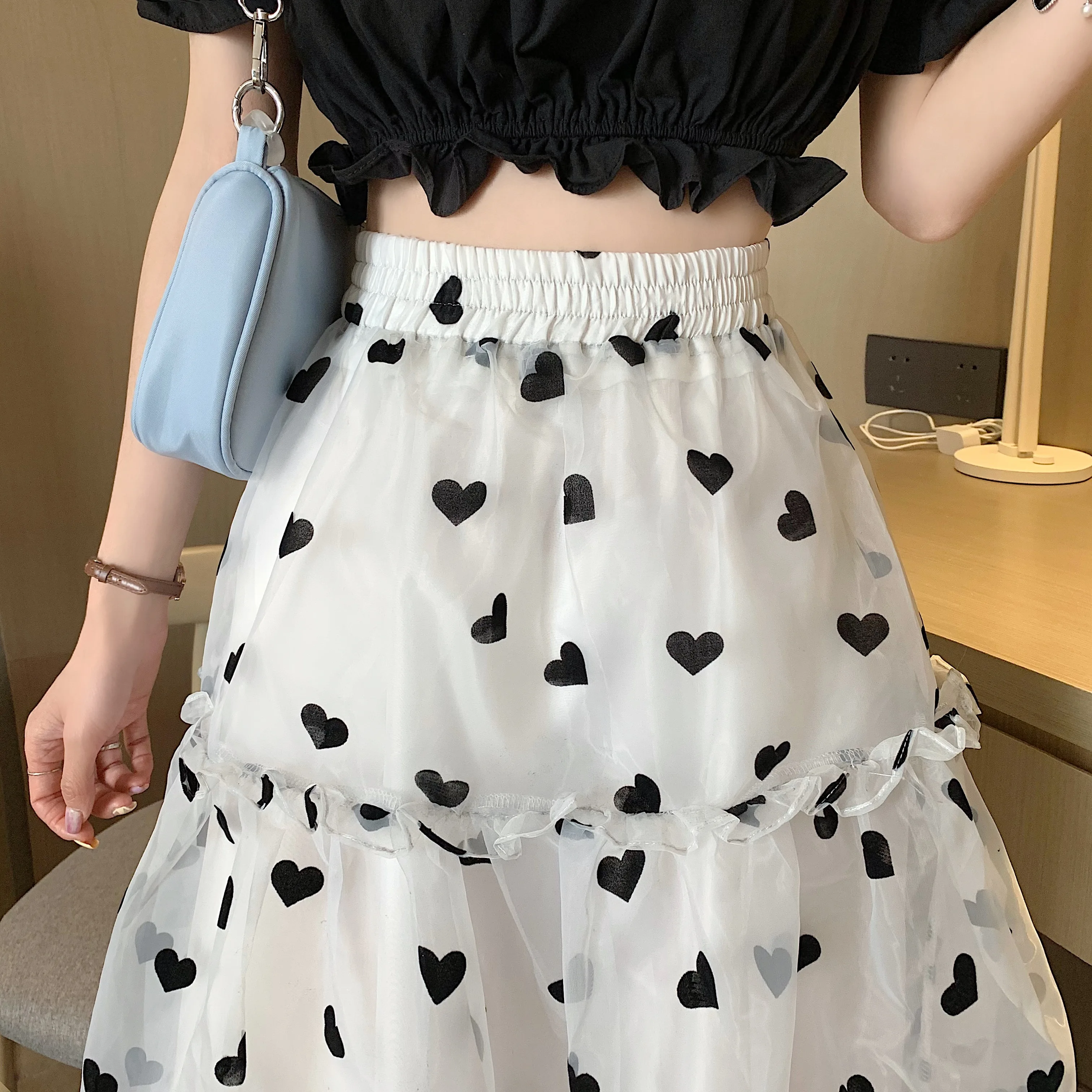 Женская длинная юбка средней длины весна-лето-осень 2021 г. | одежда