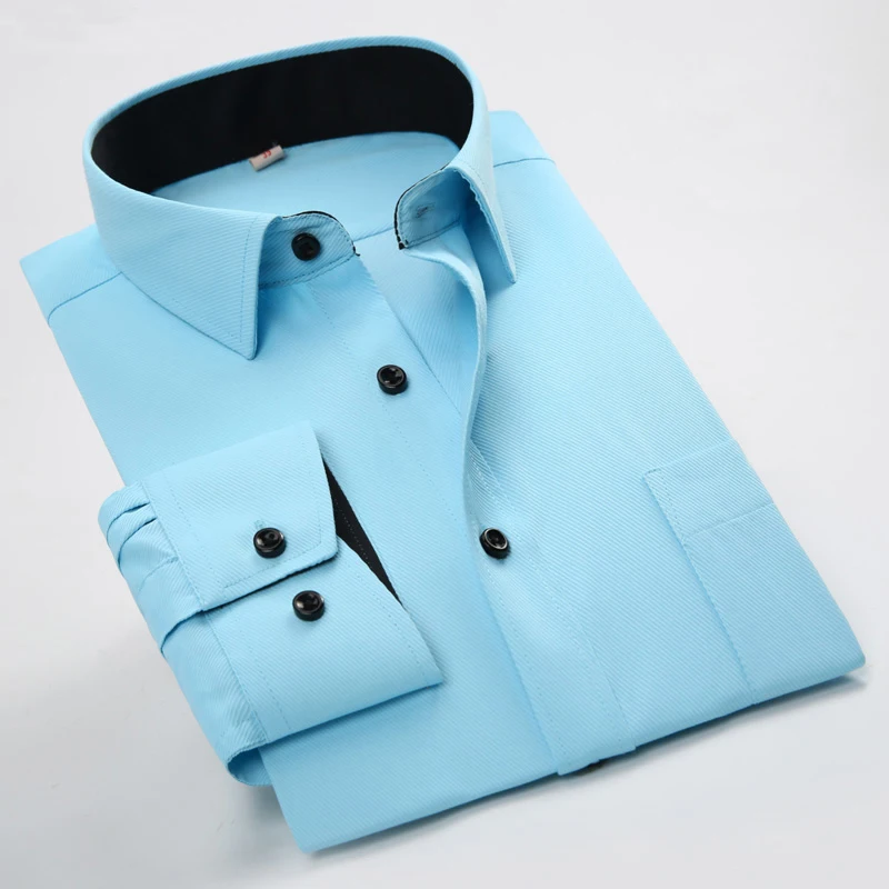 

Men Shirt New Arrival Men's Brand Clothing Spring&Autunmn Men's Fashion Dress Shirts Long Sleeve Business Formal Shirts