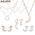2020 модные украшения swa1: 1 изысканное Благородное женское ожерелье с подвеской в виде Луны и кристаллов, бесплатная доставка