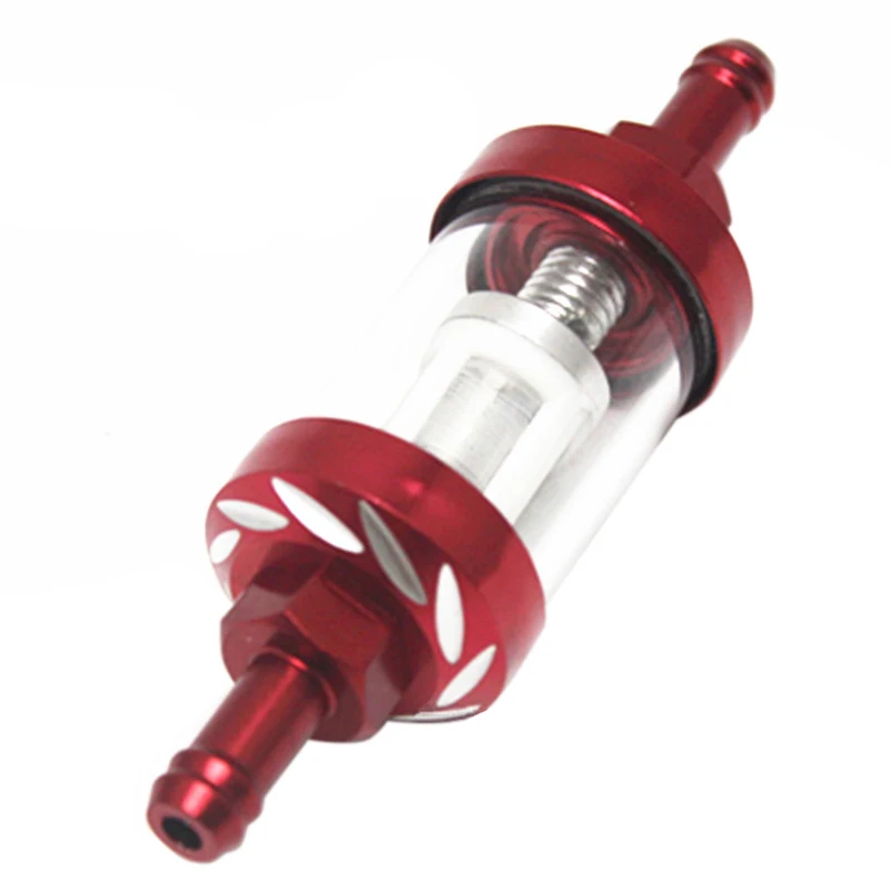 

Aluminum Alloy Glass Motorcycle Gas Fuel Gasoline Oil Filter Moto Accessories For Atv Dirt Pit Bike Motocross