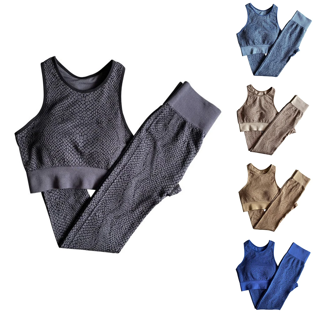 

Seamless Yoga Set Women Gym Clothes Sportswear Fitness Gym Set Sports Bra Underwear Tracksuit Leggings Yoga Bra Sports Suit