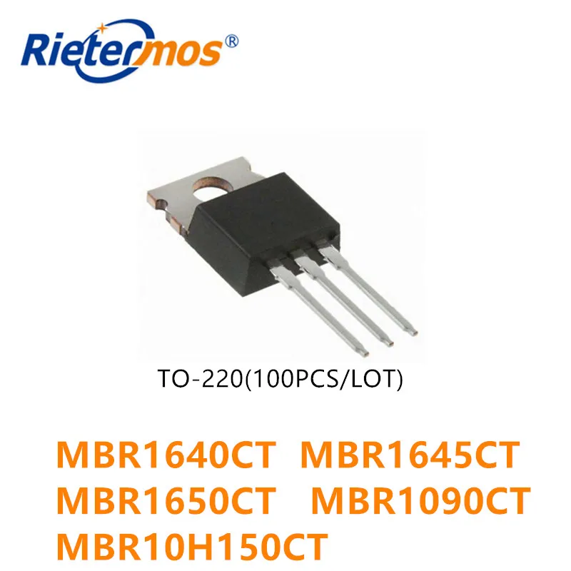 100 шт. MBR1640CT 1640CT MBR1645CT 1645CT MBR1650CT 1650CT MBR1090CT 1090CT MBR10H150CT 10H150CT TO220 высокое качество|quality