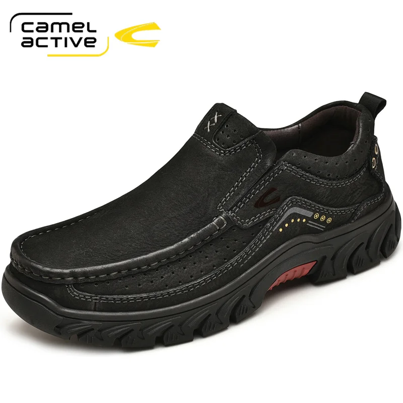 

Camel Active Casual Shoes Men's Genuine Leather Retro Comfortable Outdoor Shoes Non-slip Cow Leather Man Shoes Size 38- 46