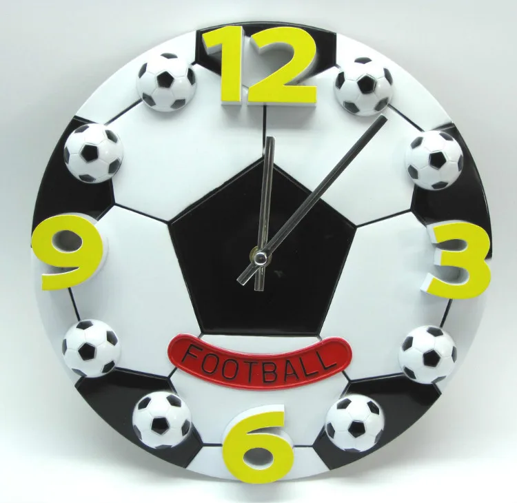 Настенные 3D часы для мальчиков и девочек Креативные Круглые Пластиковые 3d с