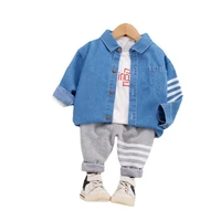 new autumn kids girls clothes children fashion jacket t shirt pants 3pcssets spring toddler casual costume baby boys tracksuits