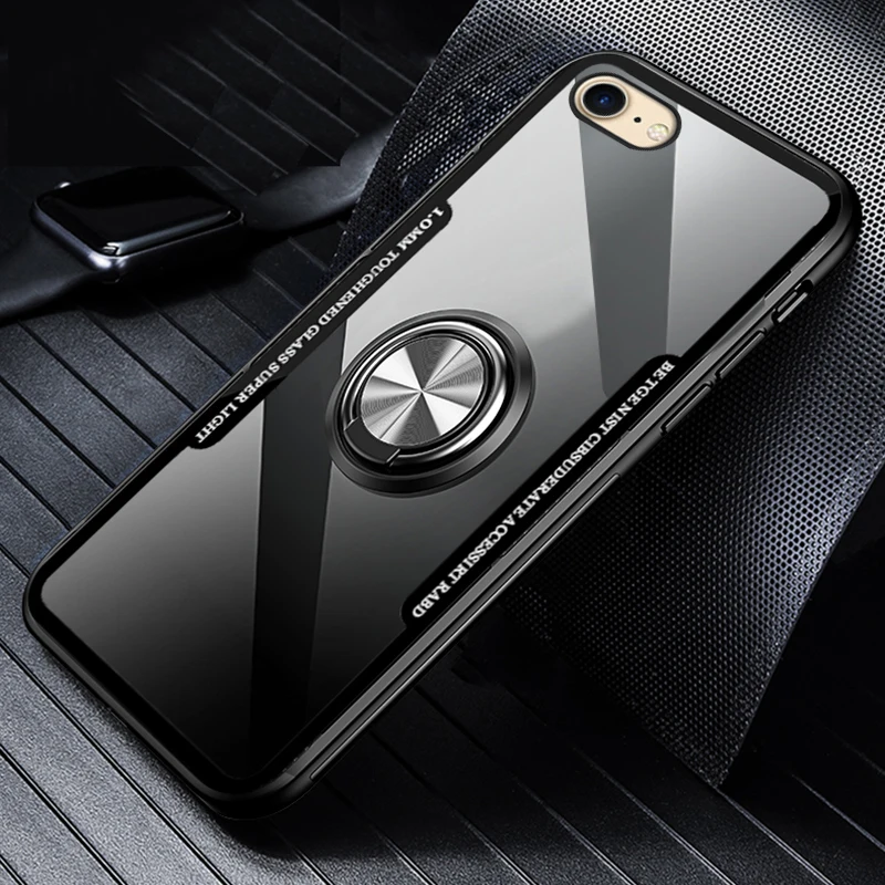 I Роскошный Металлический автомобильный держатель с кольцом чехол для Apple iphone 5 S SE