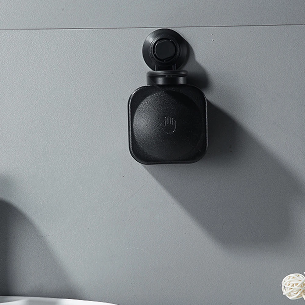 

1PCS Wall Mount Soap Dispenser Waterproof Suction Cup ABS Waterproof Soap Box For Bathroom Home Manual Plastic Soap Holder