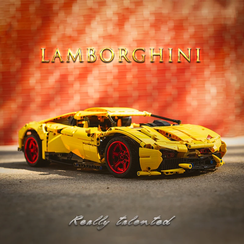 Радиоуправляемый высокотехнологичный конструктор MOC Lamborghini Huracan 610 супер