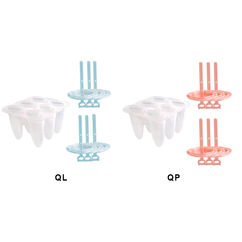 Форма для льда с 6 ячейками контейнер из пищевого силикона домашнего