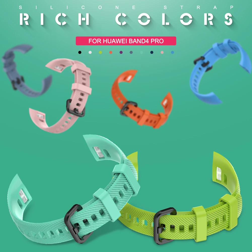 

Ремешок силиконовый для смарт-часов Huawei Band 3/4Pro, сменный Браслет для Huawei 3 Pro, аксессуары для часов