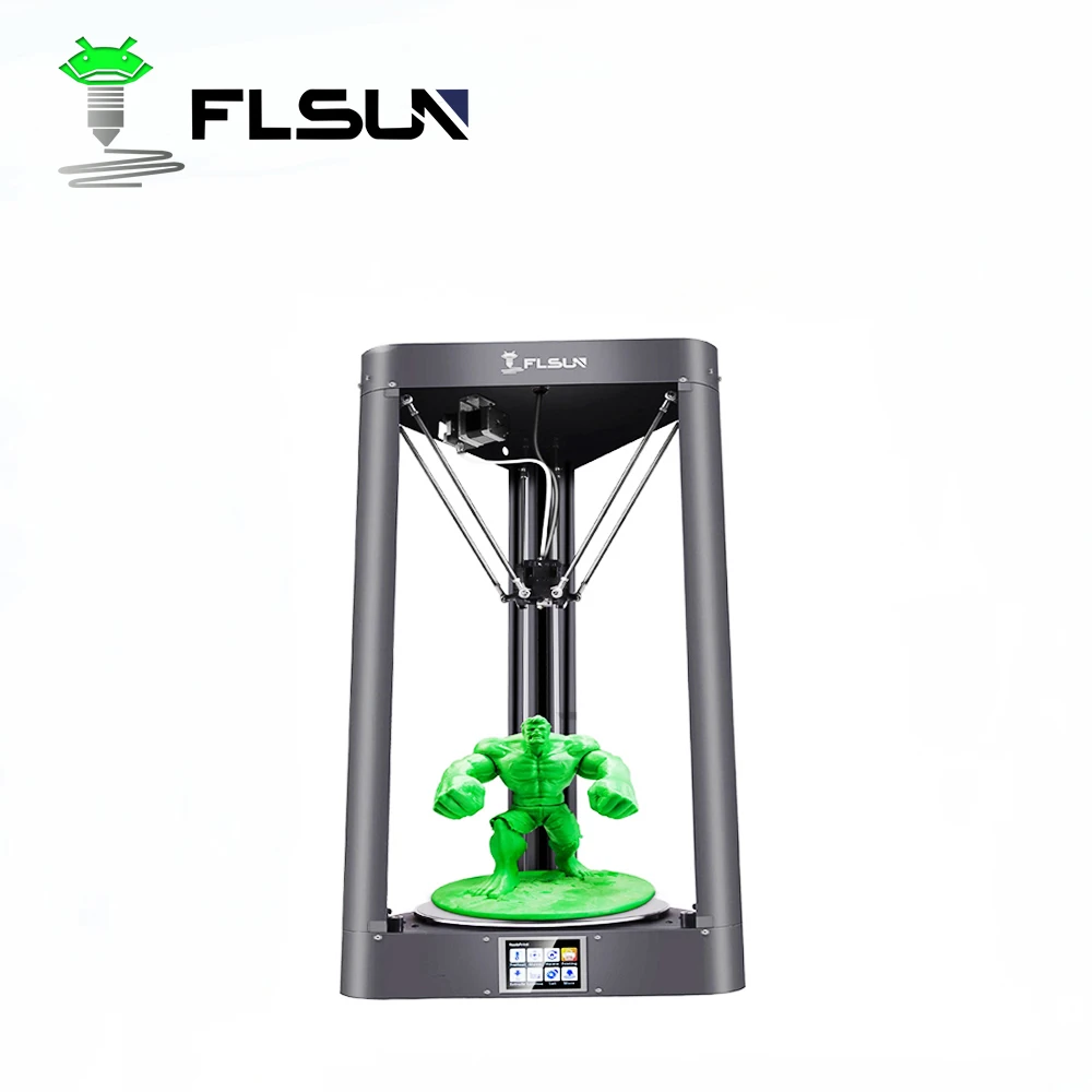 FLSUN QQ-S-PRO delta принтер 32-битная плата большой размер печати 255x360 мм Kossel