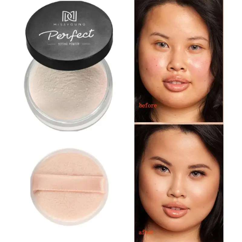 Минеральная пудра MissYoung 6 цветов водостойкая Матирующая для макияжа контроль