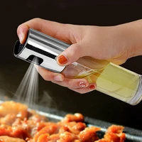 barbecue glass mixing condiment bottle vinegar soy sauce spray oiler seasoning condiment bottle kitchen set push oil dispenser