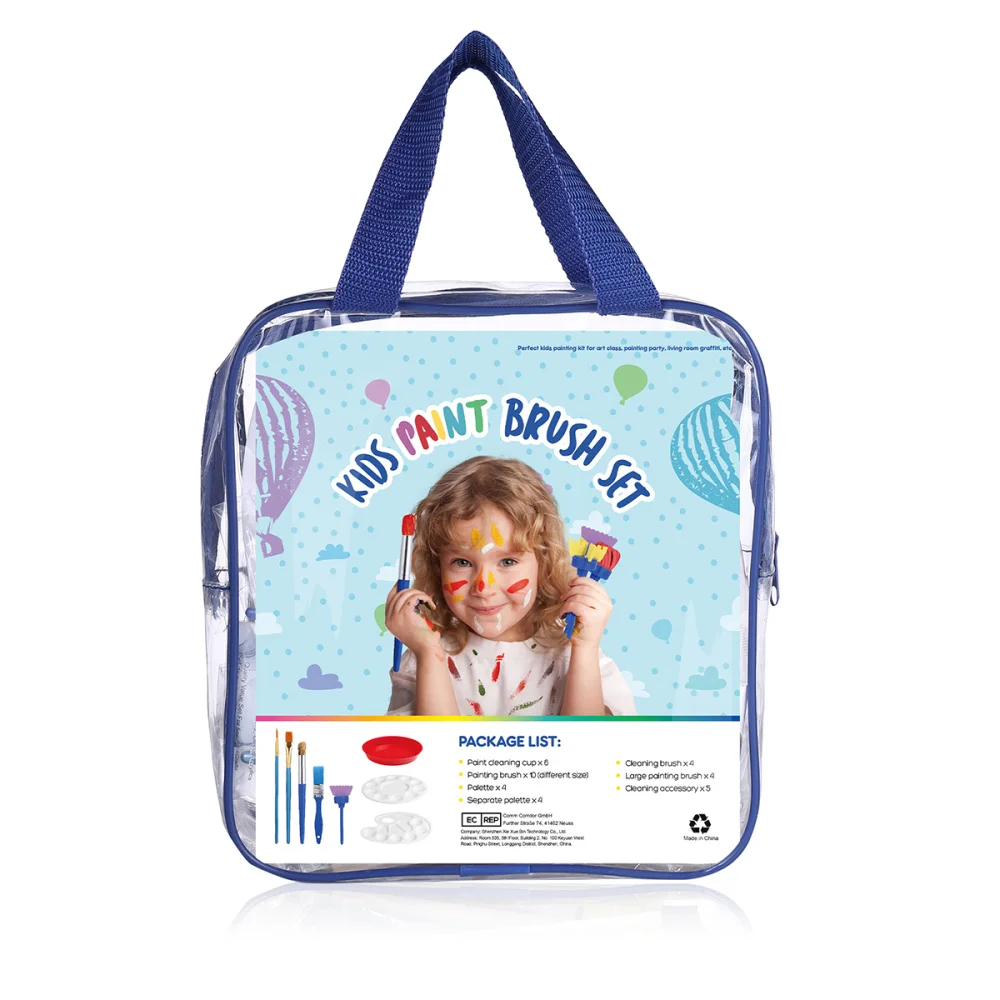 

STOBOK DIY Painting Brush Set Children's Paint Brushes Kids Paint Tool Kit for Beginner Painting Practice