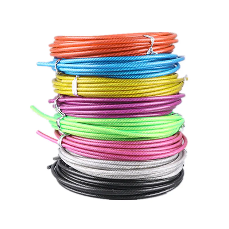 

2pcs 3m Fitness Crossfit Replaceable Durable Jump Ropes Steel Wires Cable Speed Wire Skipping Rope Accessories Spare Wires Ropes
