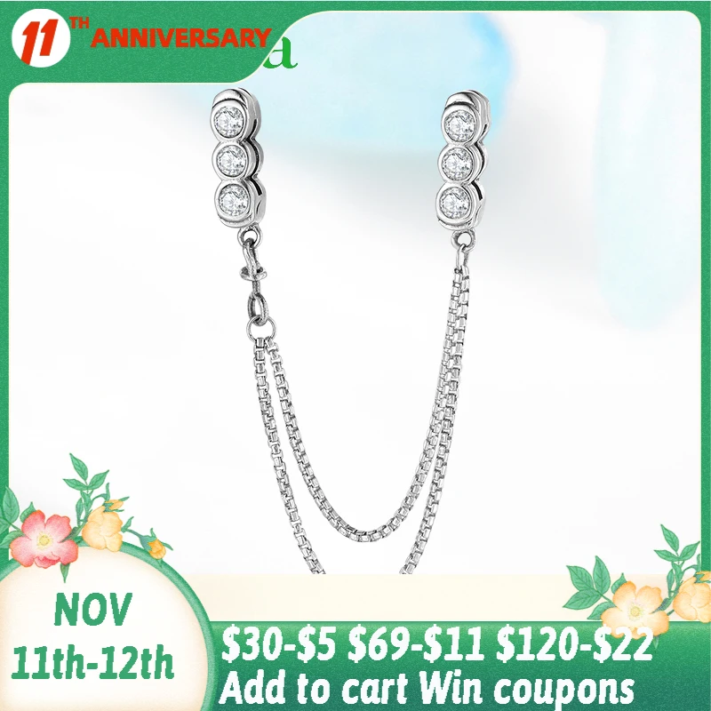 

Прозрачные Серебряные Зажимы с фианитами